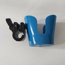 Rotatable Drink Cup Holder Antislip for Wheelchair Walker Bike Rollator Blue