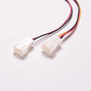 2x 3 Pin PC Case Fan Power Splitters Cable Lead 1 Female to 2 Male Motherboa JR