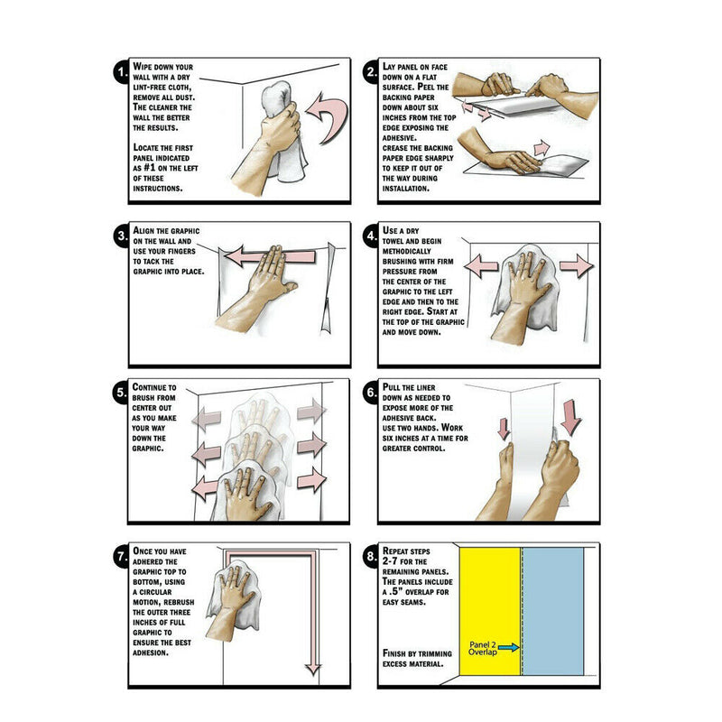 Aquarium Background Poster Fish Tank Wallpaper Decor Mountain  122x46cm