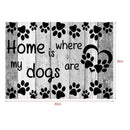 5D DIY Diamond Painting Cross Stitch Dog Home is Where Rhinestone Embroidery