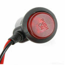24V/12V Motorcycle Cigarette Lighter Power Plug Adapter with On /Off