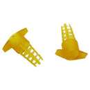 300Pcs Beekeeping Tools Cell Protector Cages Yellow Plastic Bee Queen Cage