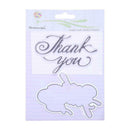 Silicone Thank You Stamp+Metal Cutting Dies Stencil Frame Scrapbook Album