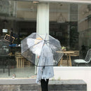 Transparent Umbrella Automatic Umbrella Rain Women Men Sun Rain Auto UmbrellD5Z1