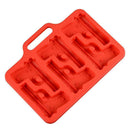 Silicone Gun Shaped Freeze Cube Ice Moulds Jelly Chocolate X0Q4 Tray. Mold J5L7