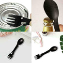 1pcs Stainless Steel Multi-Tool Spoon Fork Bottle Opener Outdoor Survival T T7S9