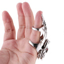 Fashion Dragon Head Rings for Men Punk Rock Style Party Men Red Stone Rings