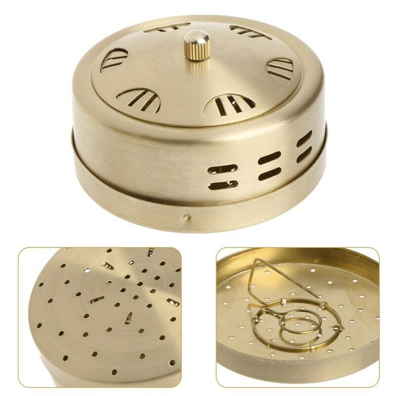 Portable Copper Acupuncture Moxa Box Moxibustion Therapy Moxa Stick Burner  S1O3