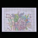 Flower Stamped Cross Stitch Kits DIY Needlework for Beginners 11CT 35x35cm