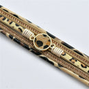 Retro Women Magnetic Leopard Multi-layer Leather Wristband Bracelet Bangle Gifts