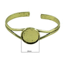 4pcs/lot 20mm Round Bangle Bracelet Blank Tray Cabochon Cameo Base Bezel