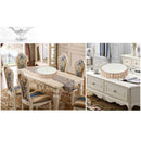 Nordic Style Metal Crystal Wedding Cake Stand Mirror Surface With Beads