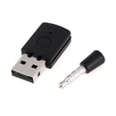 Black Bluetooth Headset Dongle USB Adapter Receiver for PS.4 ME