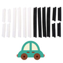 8x Black Car Door Edge Guards Trim Moldings Protection Strip Protector ME
