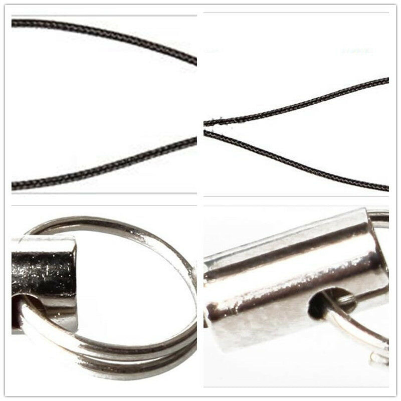 100Pcs Cell Phone Lanyard Cords Strap Lariat Mobile double loop Split Ring â„–[