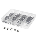 200x Heavy Duty Stainless Steel Split Ring Key Rings Double Oval Split Rings Key