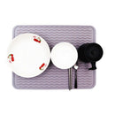 Silicone Dish Drying Mat Non-Slip Placemat Tableware Silicone Drain Pad Ins