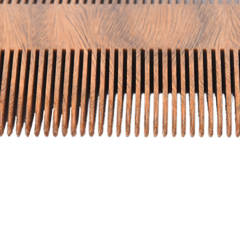 Natural Handmade Sandalwood Anti-Static Pocket Comb Beard Mustache Hair Brush BX