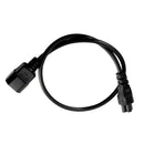 New C14 Male To C5 Female C14-C5-Cable 60cm 3 Prong 0.75 Square Replacement