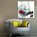 5D DIY Diamond Painting White Wolf Cross Stitch Embroidery Rhinestones Kits