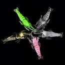 10pcs 4.8cm Shrimp Soft Prawn Tackle Bait Saltwater Bass Fishing Lure  Hook  Jâ„–[