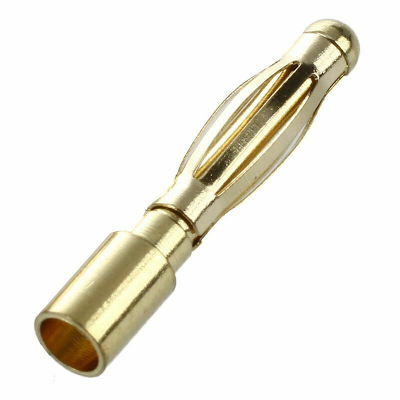 2mm Inner Dia Male Banana Plug Bullet Connector Replacement 20 Pcs L9G4