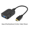 HDMI To VGA Adapter With 3.5mm Audio Optical Fiber Converter HDTV For Computer