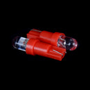 10pcs Red T5 12V LED Car Wedge Dashboard Gauge Light Lamp Bulb BX