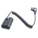 D-Tap To Lp-E6 Dummy Battery Adapter Power Coiled Cable For Smallhd 501/502
