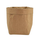 2pcs Washable Kraft Paper Bags Storage Bag Pouch Fits for Travel, Business Trip,