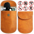 Faraday Bag Keyless Car Key Signal Blocker Pouch Leather Car Key Signal Blo