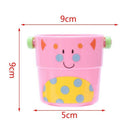 Toddler Bathtime Set Of 5 Zoo Stack And Pour Buckets For Children