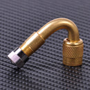 2pcs 45 Degree Tyre Tire Stem Valve Tube Extension Adaptor Motorcycle Car Truck