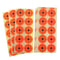 250pcs/25 Sheets Adhesive Paper Target Roll Stickers For  Exercise