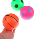 12cm Inflatable Basketball Football Blow Up Ball Kids Sports Outdoor Play To BX