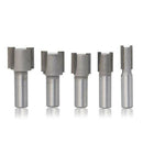 3pcs Single Flute Straight Router Bit Cutter Tool for Carpenter Woodworking, 1/4