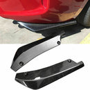 2PC Universal Carbon Fiber Rear Bumper Lip Diffuser Splitter Canard Protector CY