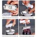 Stainless Steel Adjustable Twist Jar Opener Spiral Can Seal Lid Remover Twi N9O4