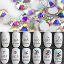 Glitter Rhinestones AB Fix Flat Back Sewing & Fabric Garment Rhinestone Nai