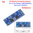 2S 8A 7.4V w/ Balance 18650 Li-ion lithium battery BMS charger protection boar3C