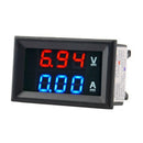 3pcs LED Digital DC 0-100V 10A Voltage Amp Volt Meter Panel Dual Voltmeter  K4B2