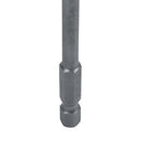 1/4 inch Hex Shank 6mm Dia Shaft 100mm Long Square Screwdriver Bit Gray H1B7