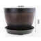 Retro Barrel Planter Indoor Outdoor Flower Pot Plant Pot for Home Office Cafe