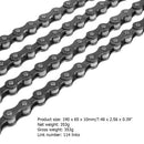 Bicycle Chain 102 Links Single Speed MTB Bike Steel Chain for Fixed Gear