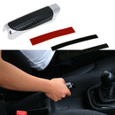 Car Interior Carbon Fiber Wood Texture Handbrake Grip Decoration Cover