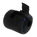 Soft SBR Fishing Reel Wheel Storage Bag Protective Cover Case Pouch Black