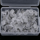 100 Pieces/set Round Head Stainless Steel Spiral Nail Stud Tack Pins Furniture
