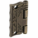 Retro Style Housing Jewel Case Drawer Cabinet Hinge Bronze Tone 4 Pcs U9G1