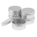 6x Aluminium Empty Pot Candle Soap Jewelry Findings Jar Tins Box 200ml 250ml