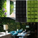 18 Pockets Plant Bag Wall Vertical Garden Hanging Pot Indoor Outdoor Green